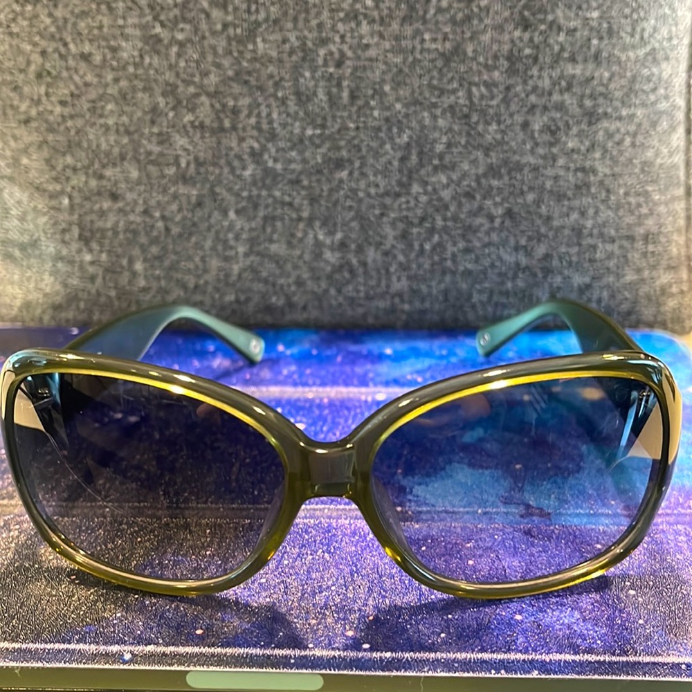 Coach Green tortoise sunglasses